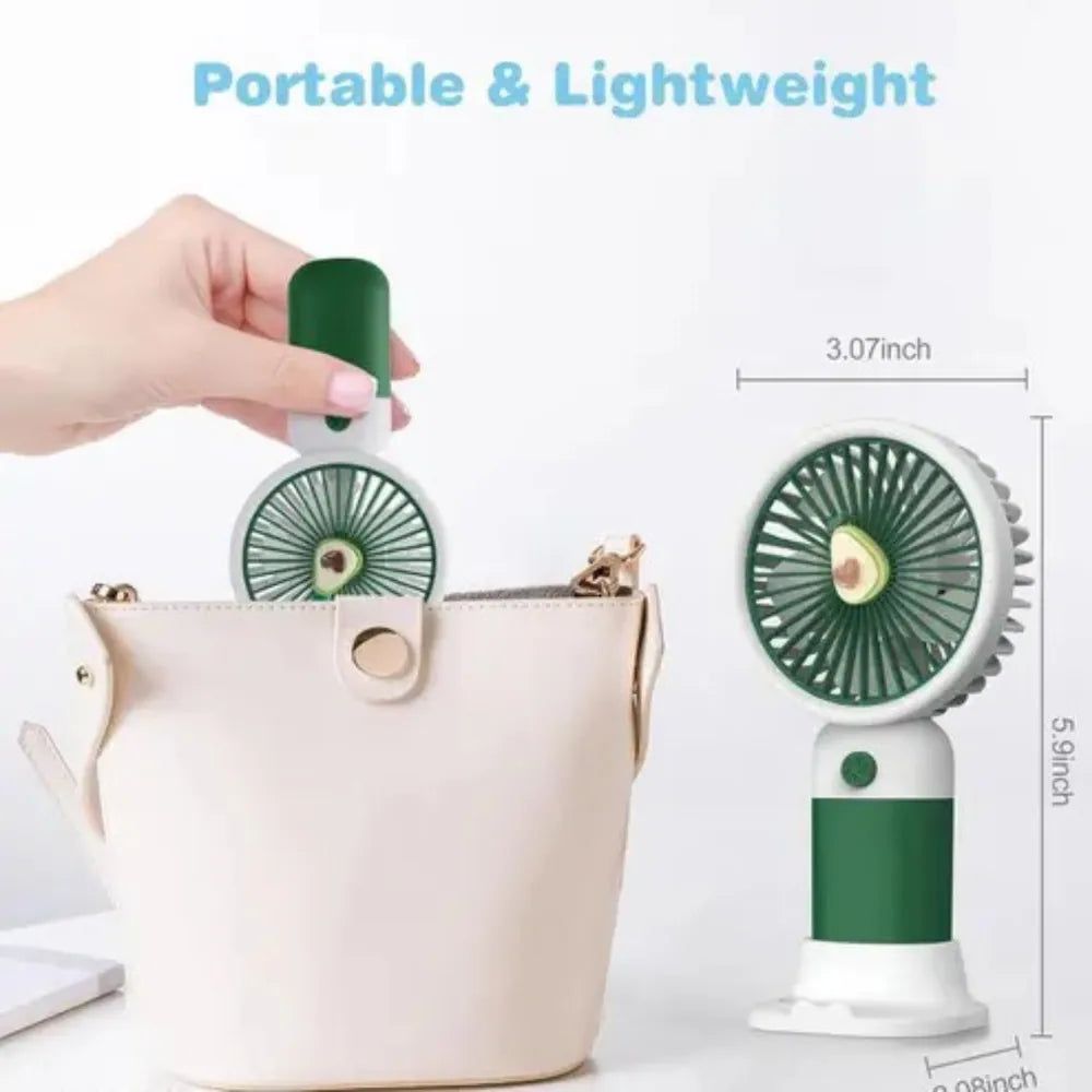 Mini Handheld Portable Fan – USB Rechargeable Lightweight Personal Cooling Fan
