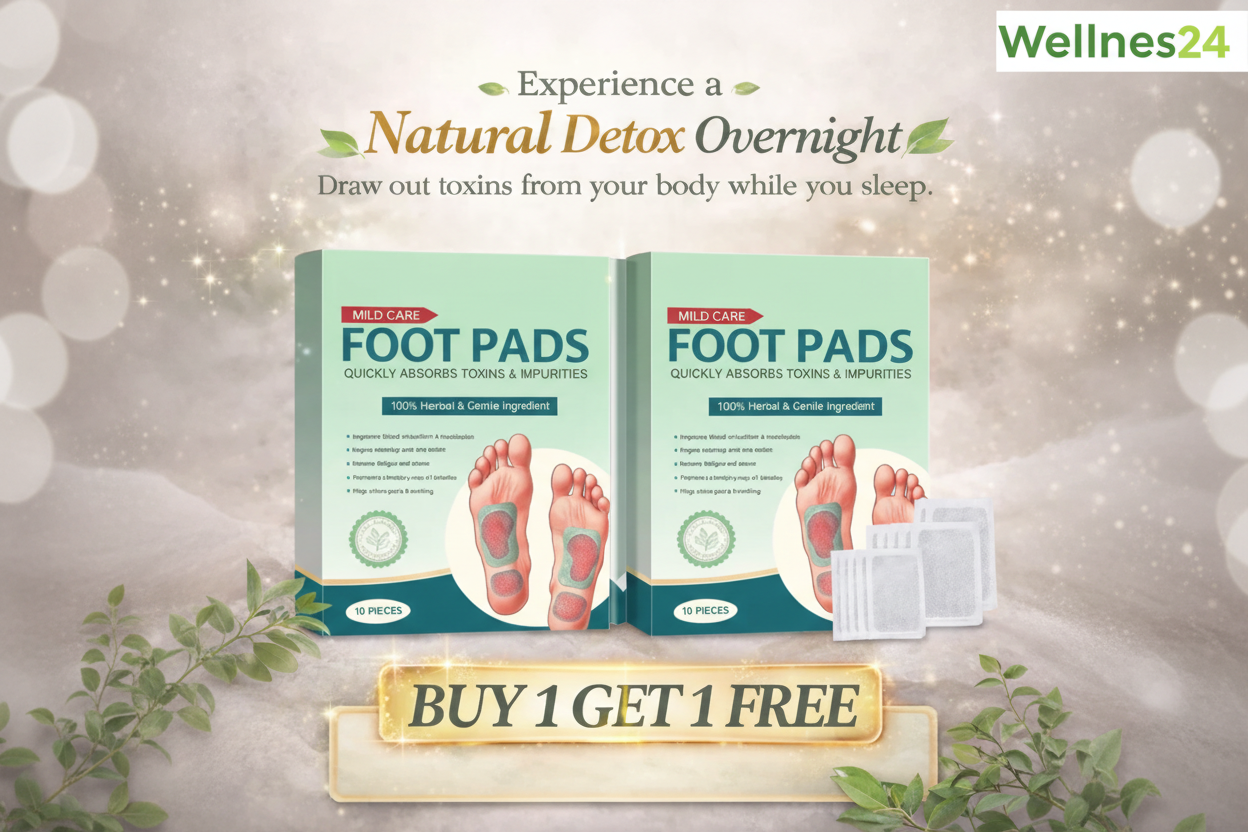 Wellness24 Detox Foot Pads - Buy 1 Get 1 Free Banner
