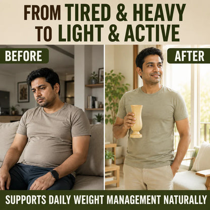 SugarCare Balance Wooden Vijaysar Detox Glass - (100% Natural Neem Wood)